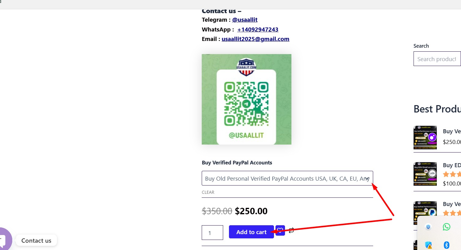 How to order on the website